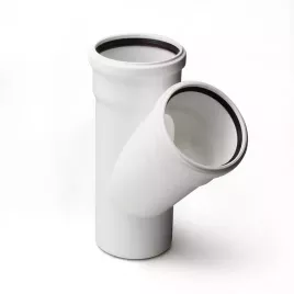 Полипропиленовый тройник PRO AQUA Stilte 45° Белый