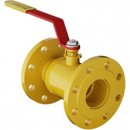 Кран шаровой газовый 11с67п GAS PRO 2ЦФ.01.1 ст. 09Г2С Ду 20-250 фланцевый стандартнопроходной с рукояткой