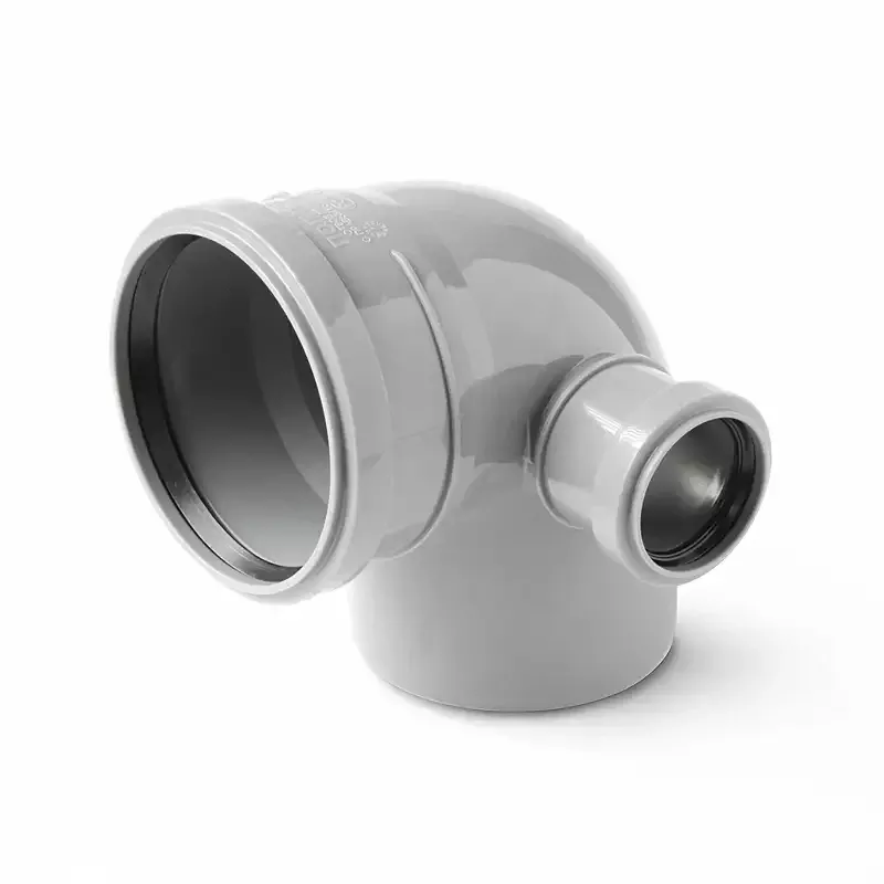 Отвод полипропиленовый 87,5 градусов с выходом правый DN 110х50 мм PRO AQUA Comfort фото 1