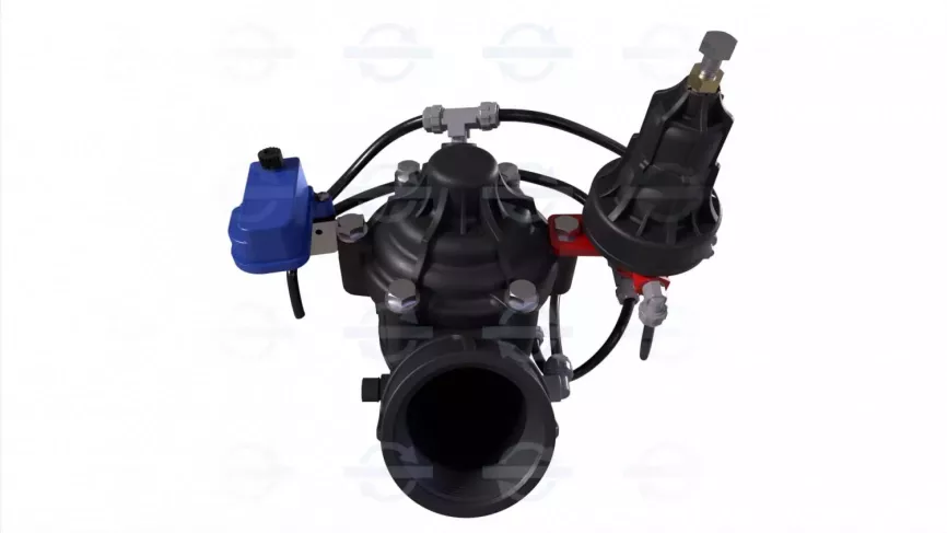 Регулятор давления воды «до себя» РКП-02-10-3Х-Б-ИМП-12-24V-Р ДУ50 РУ10 фото 2